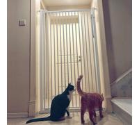 Extra Tall Pet Safety GateAdjustable PressureMounted 30.7" High Fits 31.5" 51.2" Wide Ideal for Dogs & Cats Durable Pet Insulation Barrier