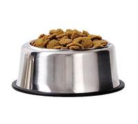 Extra Tall Stainless Steel Metal Non-Slip Dog Puppy Pet Food & Water Bowl (16.5cm)