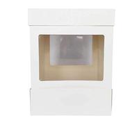 Extra Tall White Wedding Cake Boxes with Extensions[12 Inch (31 x 31 x 41cm), 1 Box Only]