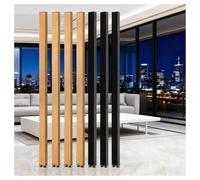 Extra Tall Wooden Room Divider - Custom Ceiling to Floor Partition Screen No Drill Slats Ideal for Entrance Apartments 8 Roots 100cm/39.3in/3.28ft