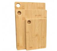 Extra Thick 1.5CM Premium Chopping Board Set 3 with Holes Wooden Chopping Boards for Kitchen -Eco-Friendly, and Knife-Friendly Cutting Boards for Meal Prep and Serving 1.5CM Thick