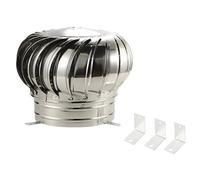 Extra thick 304 stainless steel comes with fixed feet and unpowered wind ball stainless steel hood (Size : 450mm*570mm*560mm)