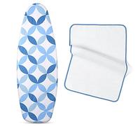 Extra Thick 7mm ironing board cover Designed in the UK. Ironing board covers fit all boards 145 cm in length and 54cm in width. ironing board covers large and medium.Full-Size Scorch Resistant Padding