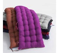 Extra Thick 8cm Bench Cush Pad for 23 Seater IndoorOutdoor Fur Long Chair Seat Pad Lo Cush for Garden Patio Swing (Black 53x160cm)