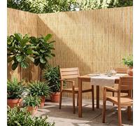 Extra Thick Bamboo Fence Screening Roll Natural Bamboo Slat Privacy Screen Panels for Garden Backyard Balcony Hand-Woven Outdoor Weatherproof Sun Shade Wind Protection(Natural,40x470cm)