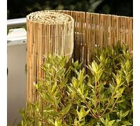 Extra Thick Bamboo Screening, Eco-Friendly Privacy Fence, Extra Thick Natural Peeled Reed Fence, as Wind and Sight Protection(8mm-10mm Thickness)(1.5m x 3m)