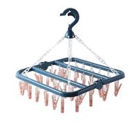 Extra Thick Foldable Clothesline Hanger 32 Jaw Capacity Ideal For Bulk Laundry Days Storage Solution Indoor Outdoor Use Large Capacity Foldable Laundry Airer