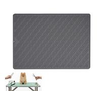 Extra Thick Grooming Table Mat Pad 27.6 * 19.7 Inches, Non-Slip PVC and Foam Pet Bathing Table Padded Mat for Grooming Pets Dogs Cats At Home