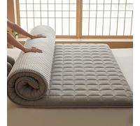 Extra Thick Japanese Futon Mattress 100x200 cm, Foldable Traditional Checkered Design, Comfortable for Home, Travel & Camping - Also Available in 90x190 cm