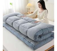 Extra Thick Japanese Futon Mattress, Soft & Breathable Floor Cushion, Foldable Rollable Sleeping Pad for Beds, Dorms, Lounges, Plush Comfort for Ultimate Relaxation