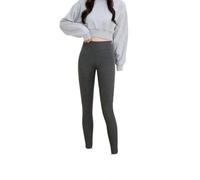 Extra Thick Lamb Wool Cotton Pants Women's Autumn Leggings Pure High Waisted Warm Thermal Ultra Base Layer Breathable Soft Running Everyday Wear Under Jeans(XXL(160-200pound)/800g Dark Gray)