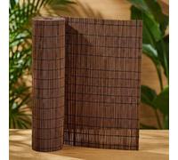 Extra Thick Natural Peeled Reed Fencing Roll - Garden Screening Privacy Fence Panels - Bamboo Reed Screening for Outdoor Balcony, Patio & Wind Protection - 1.22 x 3.96m(Brown,2.44 m H x 6.25 m L)