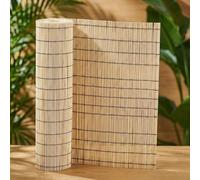 Extra Thick Natural Peeled Reed Fencing Roll - Garden Screening Privacy Fence Panels - Bamboo Reed Screening for Outdoor Balcony, Patio & Wind Protection - 1.22 x 3.96m(Natural,0.91 m H x 0.70 m L)