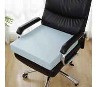 Extra Thick Outdoor Floor Cush for Seniors - Sky Blue Non-Slip Garden Chair Pad 55x55x15cm Comfortable Washable Seat Cush for Patio & Deck