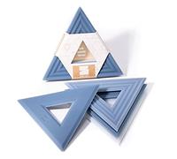 Extra Thick Silicone Trivets (Featured in ELLE Decor & BuzzFeed) Waterproof Dishwasher-Safe Stain Resistant (Set of 3 Indigo Wash Degrē Trivets) Outdoor Rubber Coffee Mid-Century Modern