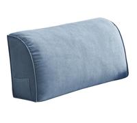 Extra Thick Sofa Back Cushion Wedge Pillow for Couch&Bed, Couch Back Cushion Decorative Throw Pillows, Lumbar Neck Back Support Pillows Headboard Cushions Pillows Comfort Reading Pillows(Blue,27.5x17.