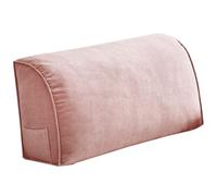 Extra Thick Sofa Back Cushion Wedge Pillow for Couch&Bed, Couch Back Cushion Decorative Throw Pillows, Lumbar Neck Back Support Pillows Headboard Cushions Pillows Comfort Reading Pillows(Pink,31.5x17.