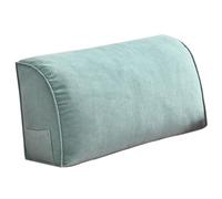 Extra Thick Sofa Back Cushion Wedge Pillow for Couch&Bed, Couch Back Cushion Decorative Throw Pillows, Lumbar Neck Back Support Pillows Headboard Cushions Pillows Comfort Reading Pillows(Green,23.6x17