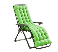 Extra Thick Sun Lo Cush Classic Textured Design for Rocking Chair & Sunbed Soft table Seat Pad for Long & Green (170x50 cm)