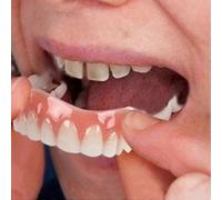 Extra Thin Fake Bright White Tooth Veneers Silicone Soft Safe Adhesive Denture Hide Shade Braces Comfortable Teeth Orthodontic - xin