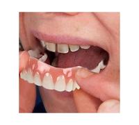 Extra Thin Fake Bright White Tooth Veneers Silicone Soft Safe Adhesive Denture Hide Shade Braces Comfortable Teeth Orthodontic