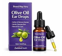 Extra Virgin Olive Oil Ear Drops 10ml, Gently softens & removes Earwax