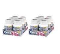 Extra White Bubblemint Chewing Gum, 2 Cases with 6 Packs of 46 Pieces Each