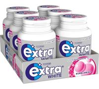 Extra White Bubblemint, Chewing Gum, Sugar Free, Chewing Gum Bulk Box, 6 Packs of 46 Pieces