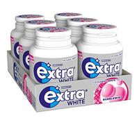 Extra White Bubblemint, Chewing Gum, Sugar Free, Chewing Gum Bulk Box, 6 Packs of 46 Pieces