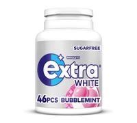 Extra White Bubblemint Sugarfree Chewing Gum 46pcs (Pack of 6)
