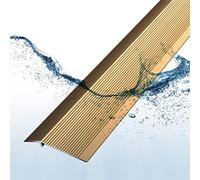 Extra Wide 10cm Carpet & Flooring Transitions,Waterproof Floor Transition Strip Wood to Tile Doorway, Door Threshold Self Adhesive(Length 120cm/47 in)