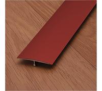 Extra Wide 4cm Vinyl Wood Laminate Floor Transition Strip - Easy Install Door Threshold Reducer, Red 140cm/55.1in for Smooth Flooring Transition