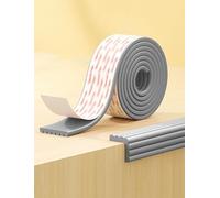 Extra Wide 8cm Foam Furniture Edging Tape, Edge Protector Stick Flatbed for Cabinet, Bedroom, Bedside Edge Guards Bumper Cushion and Bunk Bed Steps(Gray,Length 5 meter)