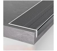 Extra Wide Aluminum Stair Nosing 10cm Non Slip Stair Edging Trim for Steps 39 58in Lengths Durable Stair Tread Edges Ideal for Safety and Style