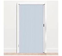 Extra Wide Bi Folding Doors Interior Door, Folding Door Metal Frame & White Non-Woven Panel, Retractable Interior Accordion Door(33x80in (84x203cm))