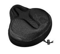 Extra Wide Bike Seat Cushion with Gel Padding, Silicone & Sponge compatible with Mountain/Exercise Bikes, Anti-Slip Hollow Design Pressure Relief B...