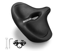 Extra Wide Bike Seat,oversized Comfortable Bicycle Saddle for Women Men | Comfortable&Dual Shock Absorption:Ultimate pressure relief for E-bikes/Hybrid/Traditional City bike.Waterproof & super-cozy