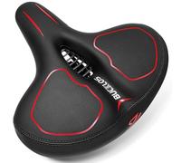 Extra Wide Bike Seat,oversized Comfortable Bicycle Saddle for Women Men | Comfortable&Dual Shock Absorption:Ultimate pressure relief for E-bikes/Hybrid/Traditional City bike.Waterproof & super-cozy