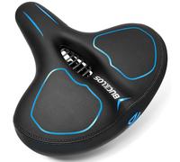 Extra Wide Bike Seat,oversized Comfortable Bicycle Saddle for Women Men | Comfortable&Dual Shock Absorption:Ultimate pressure relief for E-bikes/Hybrid/Traditional City bike.Waterproof & super-cozy
