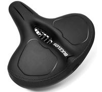 Extra Wide Bike Seat,oversized Comfortable Bicycle Saddle for Women Men | Comfortable&Dual Shock Absorption:Ultimate pressure relief for E-bikes/Hybrid/Traditional City bike.Waterproof & super-cozy