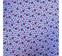 Extra Wide Brushed Winceyette Printed Novelty 100% Cotton Woven Soft Fleece Flannelette Blanket Fabric Material | Various Designs | 60” - 150cm Wide (per Half Metre, Monkey Flower White)