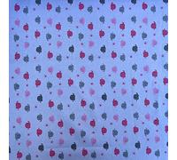 Extra Wide Brushed Winceyette Printed Novelty 100% Cotton Woven Soft Fleece Flannelette Blanket Fabric Material | Various Designs | 60” - 150cm Wide (per Metre, Daisy Elephant Pink)