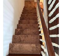 Extra Wide Bullnose Carpet Stair Tread Covers22cm & 24cm 4pcs L 24cm x W 75cm NonSlip Step Covers for fe & Stylish Stair Protection