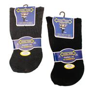 Extra-Wide DIABETIC EXTRA Wide Non Elastic Socks for Swollen Legs and Diabetics Pack of 3 Pairs UK size 6-11 Honeycomb Top Designed for Wide Problematic feet Medical Graded (Dark Assorted) (SE087)