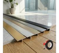 Extra Wide Doorway Cover Strip, Self Adhesive Laminate Floor Edging Hides 20-50mm Gaps, Renovation Seam Binder Bar for Uneven Vinyl/Wood Cuts, Easy Fit 270cm(Rose Gold,3pcs*90 * 4cm)