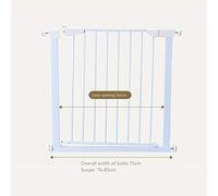 Extra Wide Expandable Pet Playpen - Walk-Thru Safety Gate Freestanding Pet Fence for Stairs & Staircases Adjustable Barrier for Pets 131-140cm
