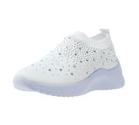 Extra Wide Fit Orthopedic Sneaker For Women Mens Slip On Memory Foam Walking Trainers With Arch Support High-Top Sports Running Trainers Lightweight Breathable Mesh Diabetic Shoes Casual Outdoor