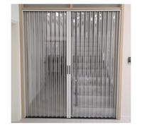 Extra Wide Folding Door 155x208cm, Transparent Sliding Door with Lock & Key, Ideal for Entryway/Bathroom, Perfect for Modern Interiors, Easy Inllat