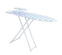 Extra Wide Folding Ironing Board, 4 Adjustable Heights with Silicon Iron Rest,Lightweight 4-Leg Metal Frame for Home Laundry (Neon, 107cm)
