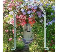 Extra Wide Garden Arch 300/350cm - Arbor for Climbing Plants & Roses Support - Elegant Black Green & White Garden Decor 3M x 2.2M